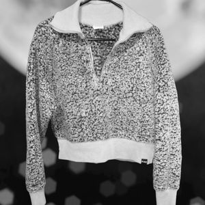 PINK Sherpa 1/2 Zip Top Size M